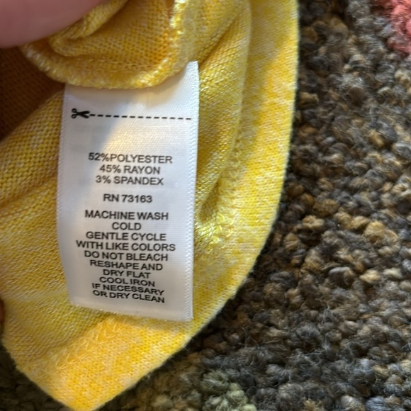 Spence Yellow Stretch Knit Button Down Flare Midi Dress Sz S - Picture 7 of 8